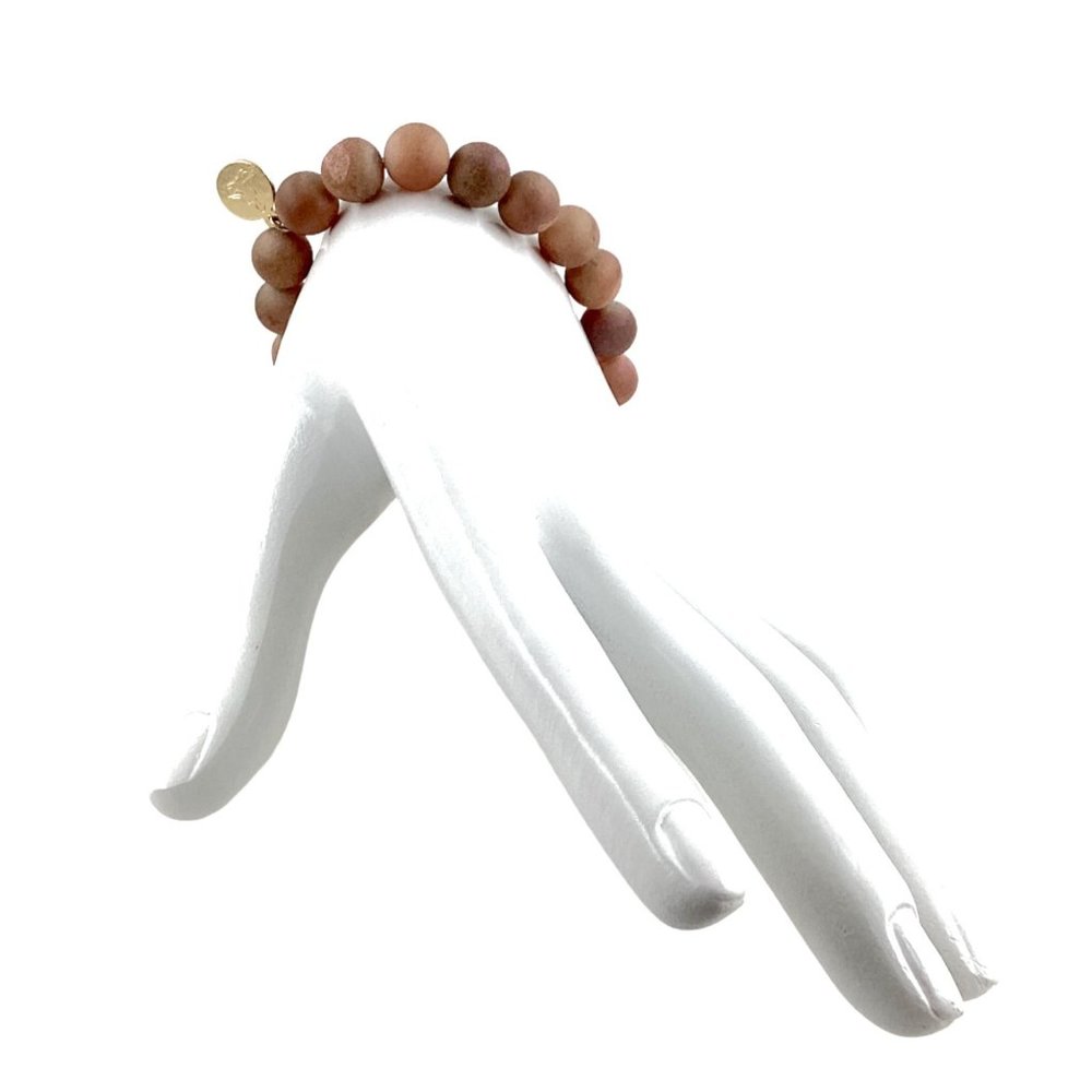 Monica Mauro Beaded Bracelet, S/M, Natural Druzy Agate, Quartz, Metaphysical - Picture 10 of 13